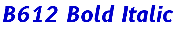 B612 Bold Italic fuente